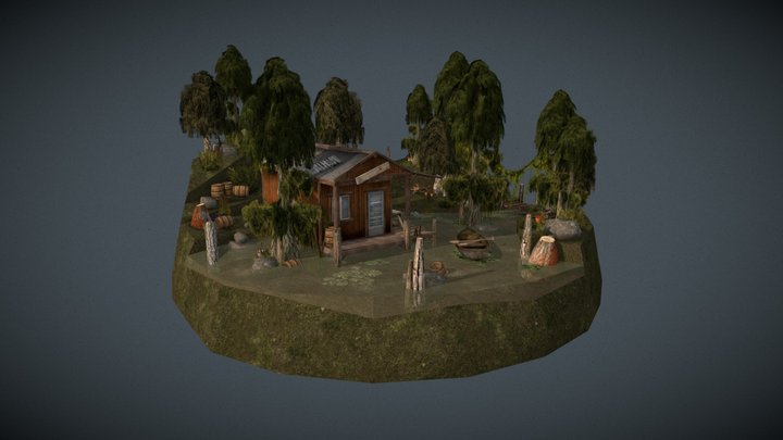 DAE Diorama - Forest Loner 3D Model