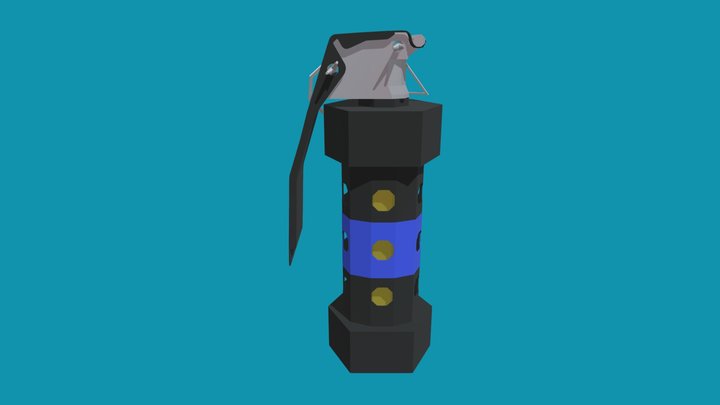 Low-Poly M84 3D Model
