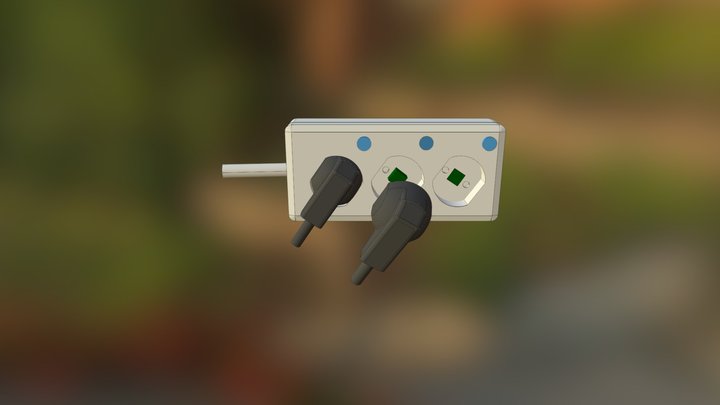Easy Plug-off Socket 3D Model