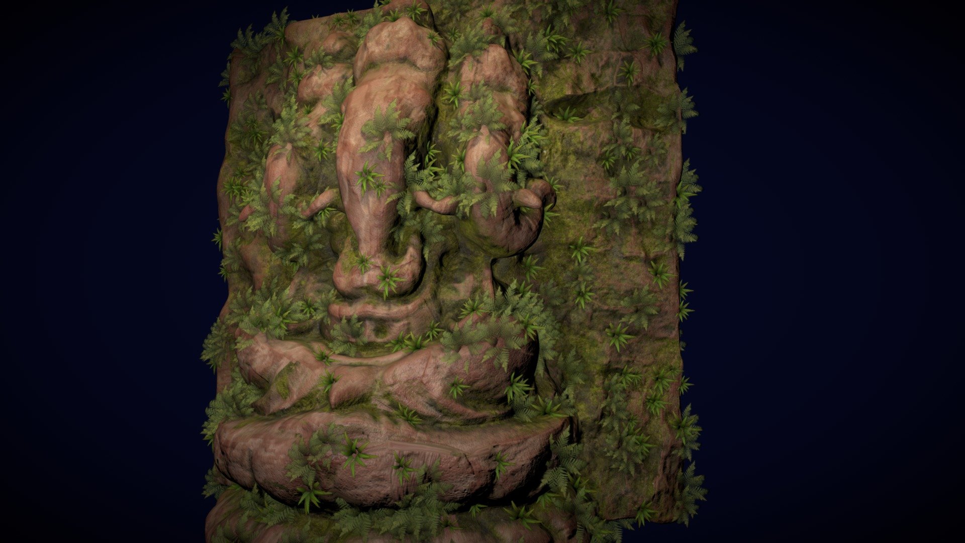 Rocky three heads ganesha