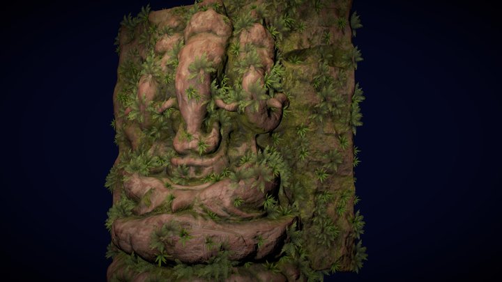 Rocky three heads ganesha 3D Model