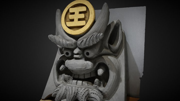 鬼瓦② - 3D model by kei32006 [f55a097] - Sketchfab