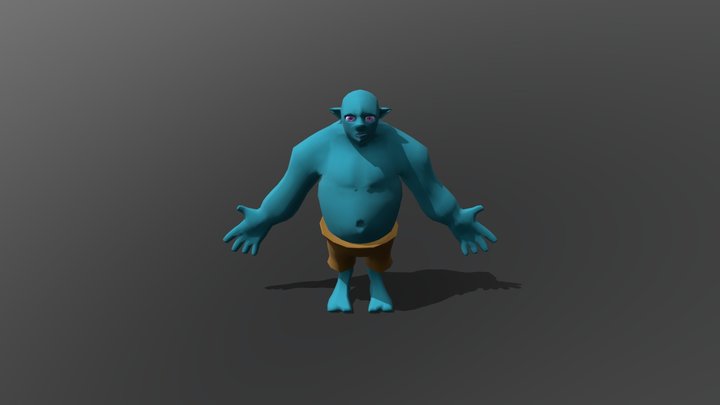 Troll Colour WIP 3D Model