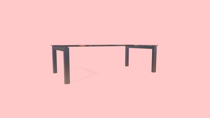 Glass Table 3D Model