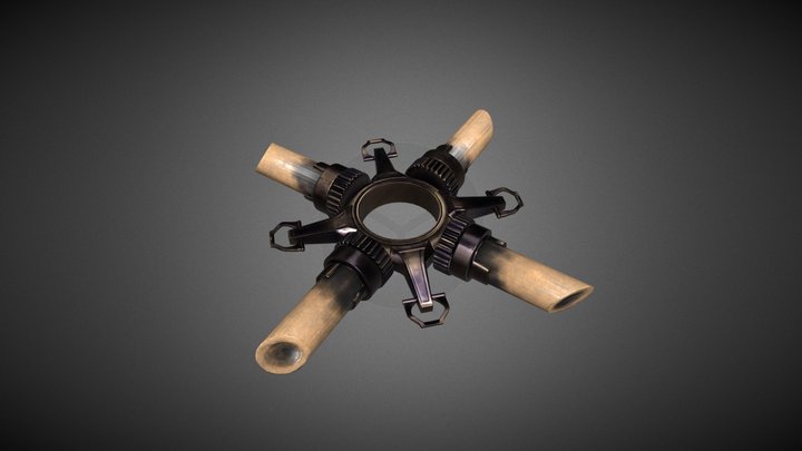 4x Bone Charm from Dishonored 2 3D Model