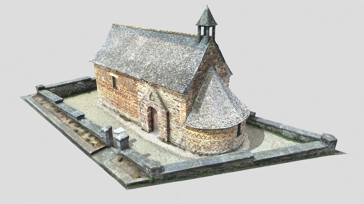 Chapelle Sainte Agathe - Langon - Bretagne 3D Model