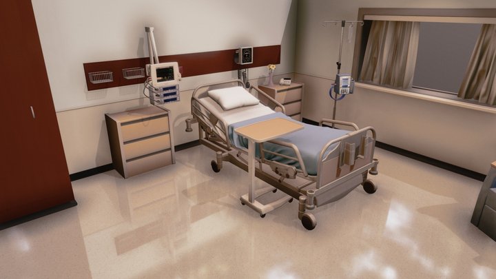 Concept Hospital Room 3D Model