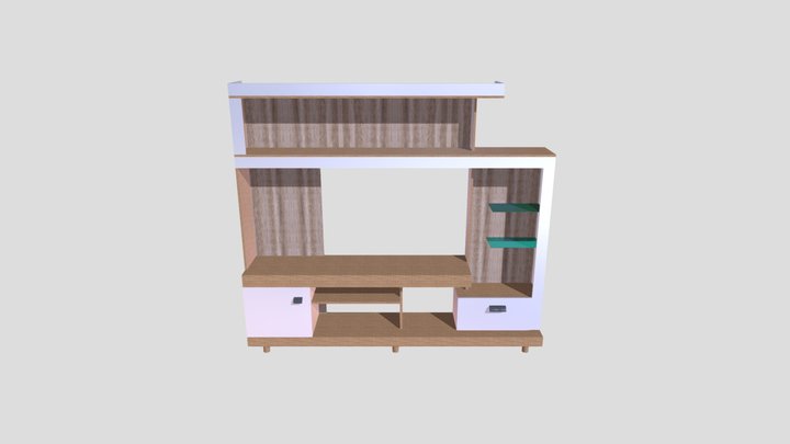 Modern TV shelf model 3D Model