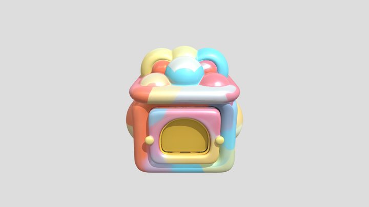 colorful abstract shape 3D Model