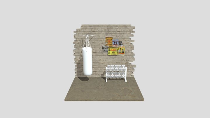 Old-punching-bag 3D Model