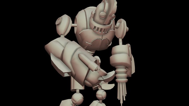 Broken robot 3D Model
