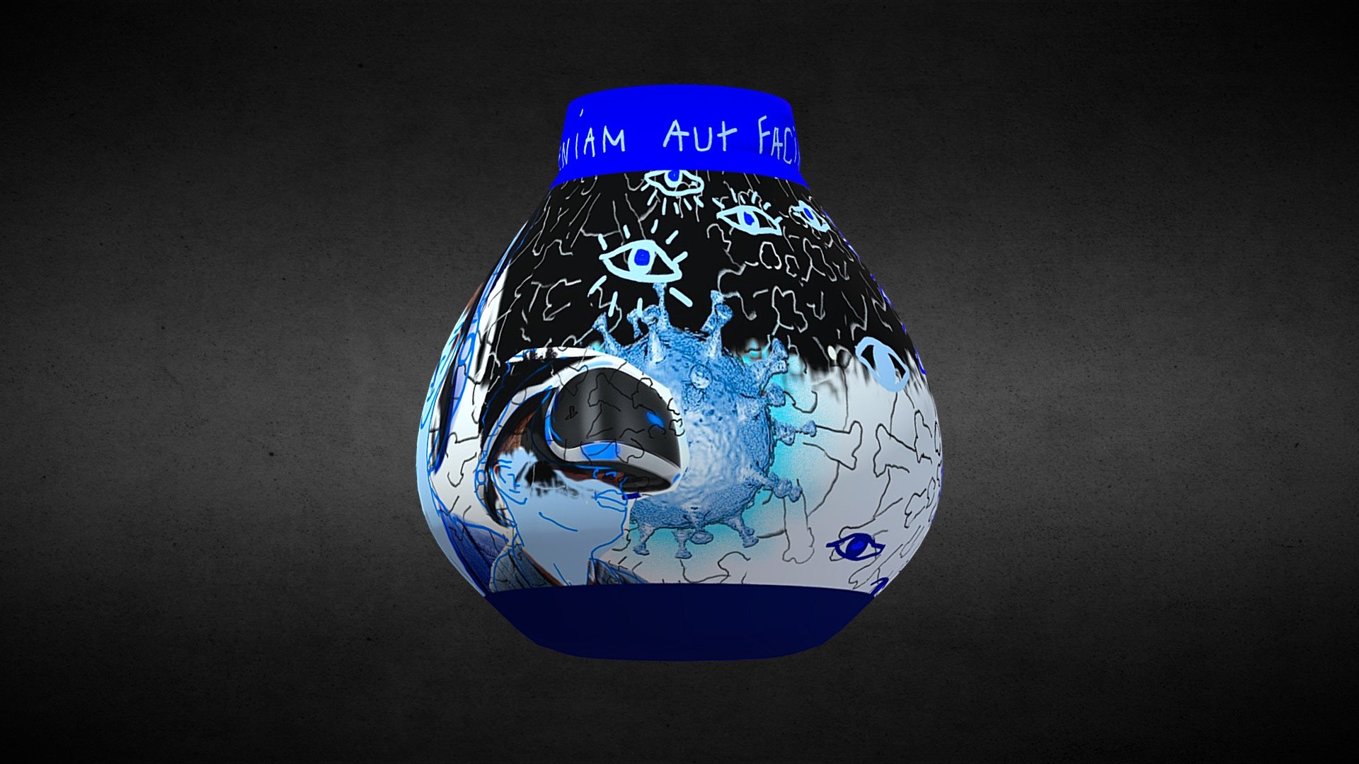 covid 19 vase