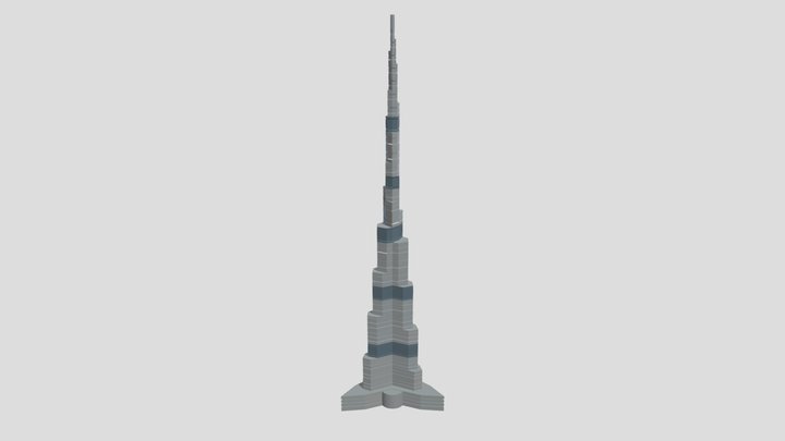 Burj Khalifa 3D Model