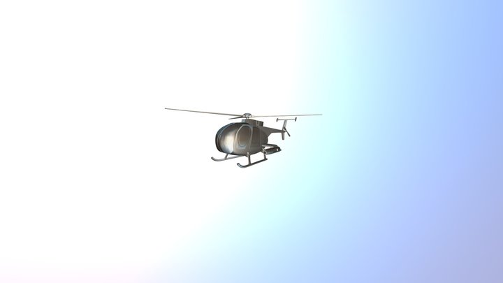 Helicopter FBX 3D Model