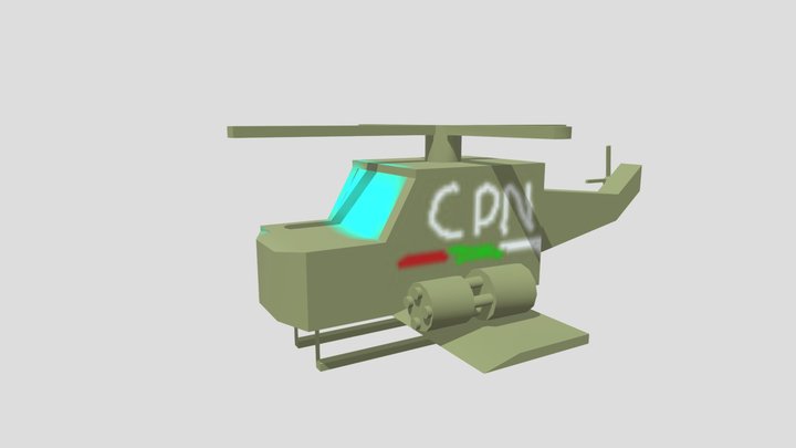 helicoptero mal hecho cdn XD 3D Model