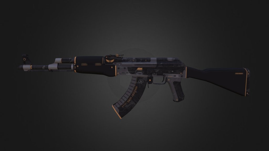 AK-47 Elite Build - 3D model by csgoitems.pro.