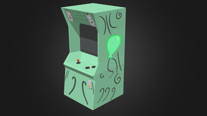 Arcade Cabinet "Jerry's Adventure" 3D Model