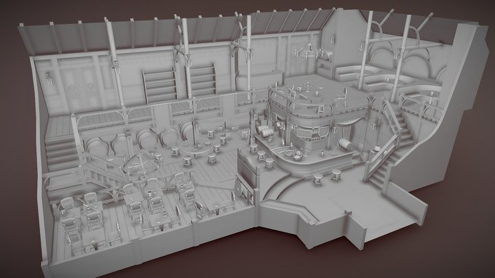 Feng Zhu Design 15 Tavern WIP 3D Model