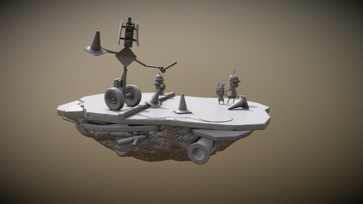 Trafic Lights 3D Model