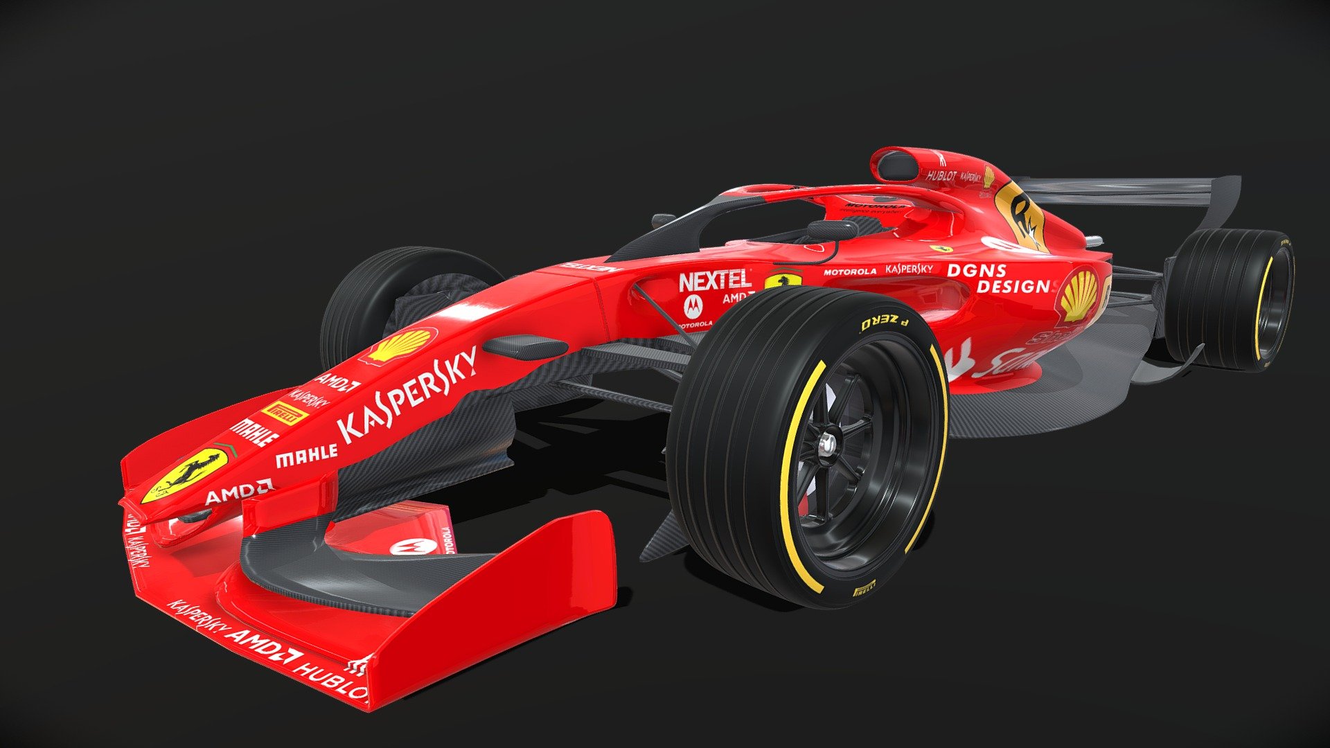 ArtStation - Formula 1 Red Car 2021 F1 race car 3D mode