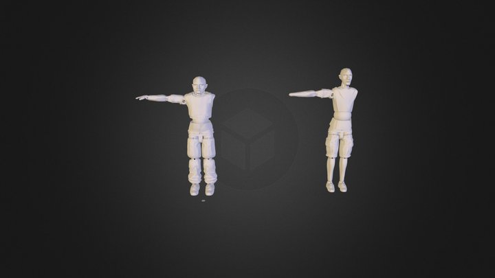 2 x Marionette_Ben crunch and Mc Engine 3D Model