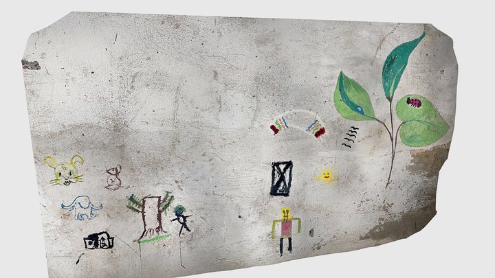 Yahidne school basement wall 01 – Free 3D Model STL
