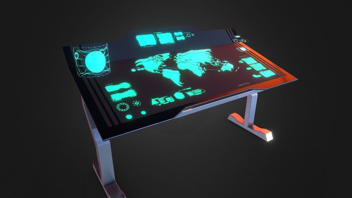 Sci-fi Table 3D Model