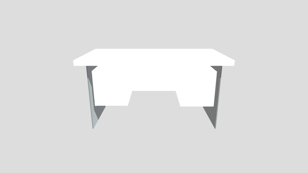 Modernist Glass Wood Desk