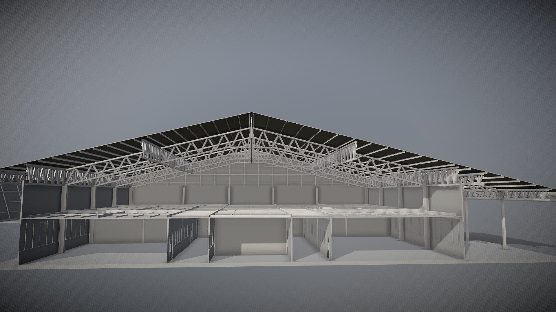 Factory in section cut - Buy Royalty Free 3D model by Jinda (@jindaarch ...