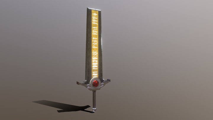 黒き石碑の大剣 3D Model