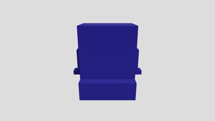 Blocky Penguin 3D Model