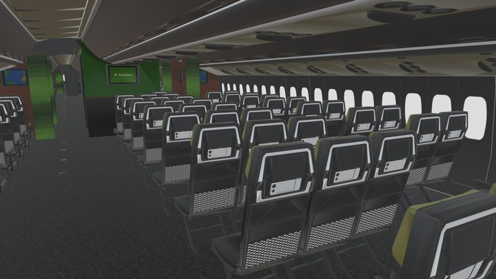 Airplane interior