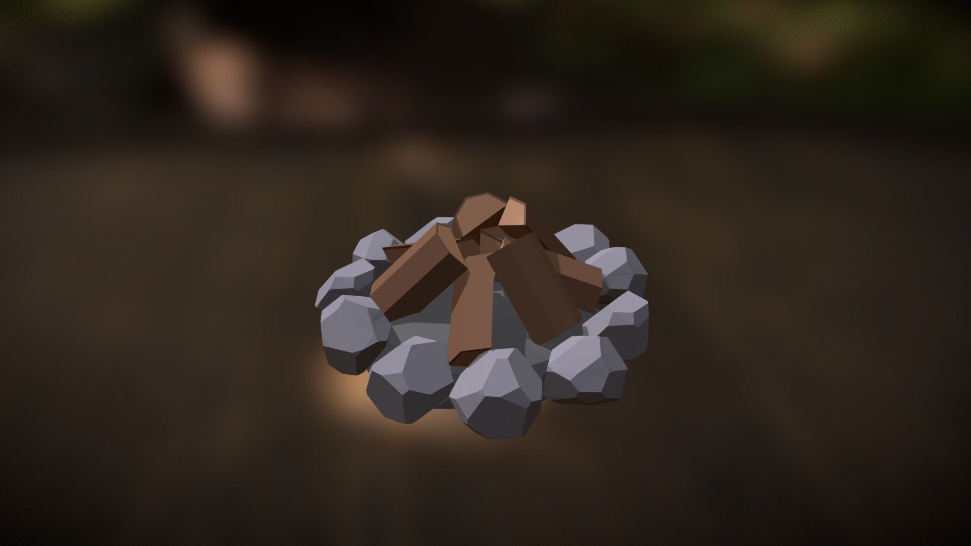 Low Poly Campfire - 3D model by mrgyarmati [f56b0fc] - Sketchfab