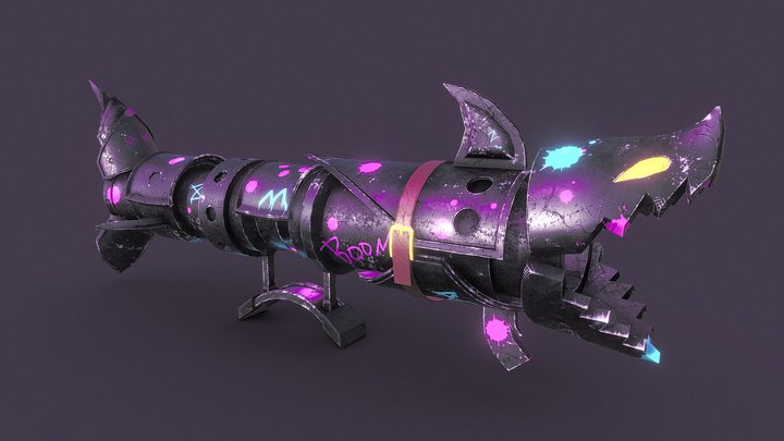 League of Legends: Fishbones Jinx 3D Model