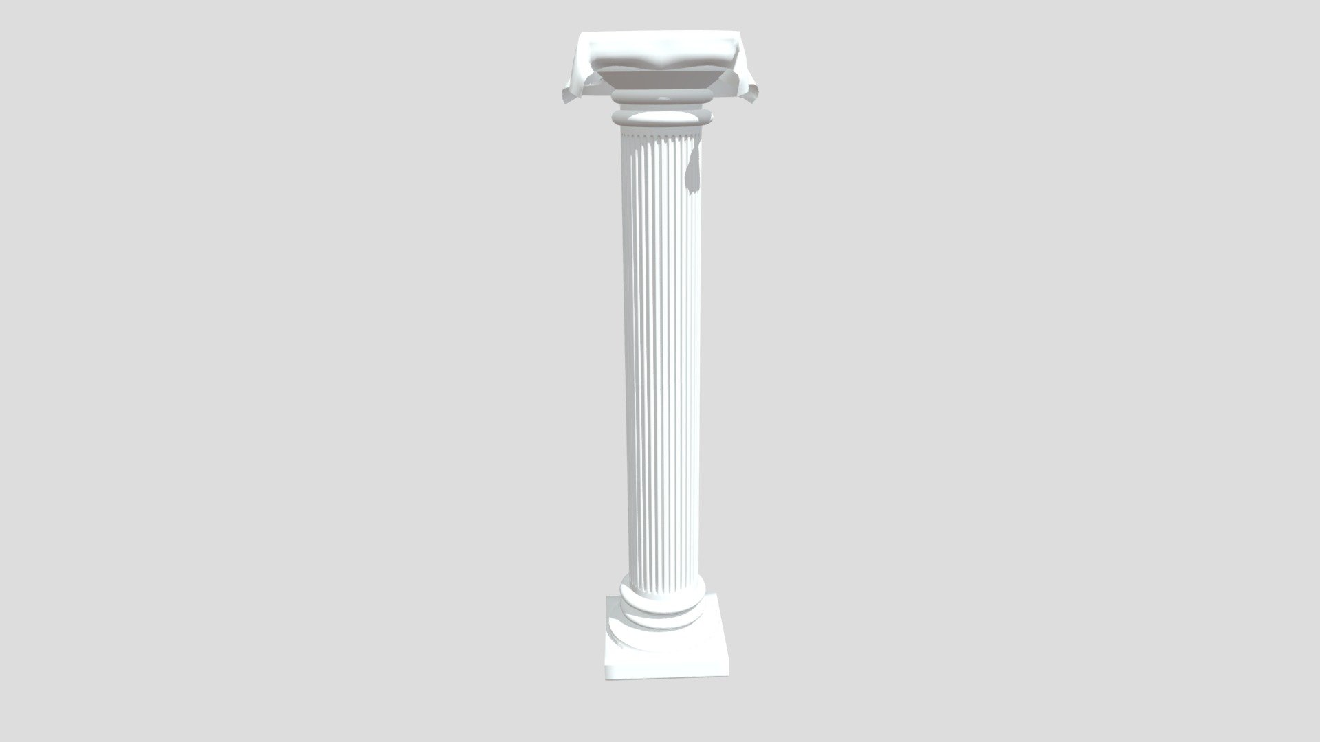 Simple Column with a sheet Download Free 3D model by jeanefefe