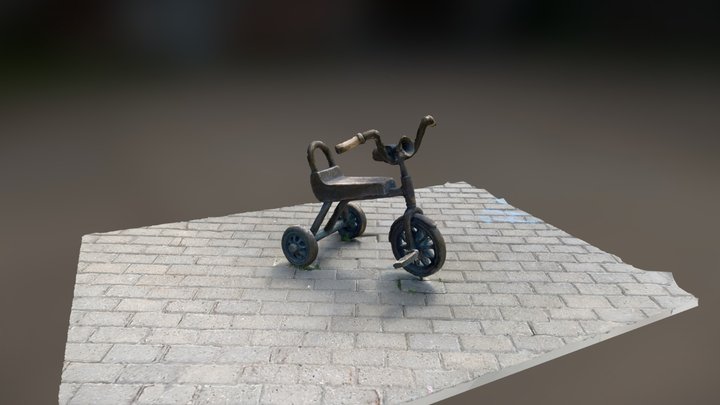 Three-wheeled bicycle 2022-07-02 3D Model