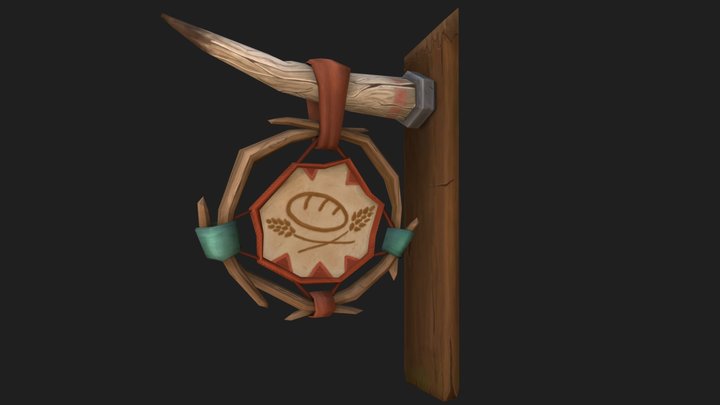 Hearthsign - Textured 3D Model