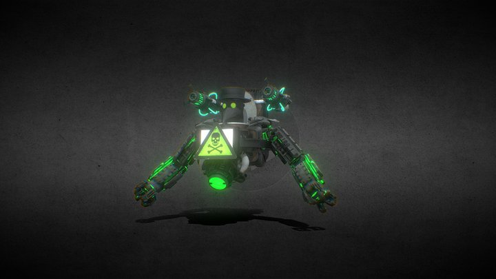 Plague Doctor Astro Toilet 3D Model