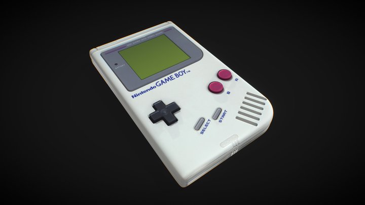 Nintendo GameBoy High-Poly Model 3D Model