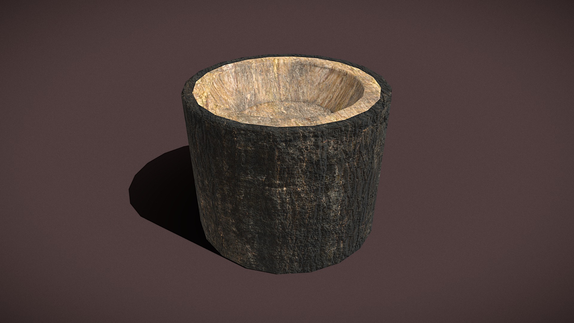 3D model Bark Bowl Tall - This is a 3D model of the Bark Bowl Tall. The 3D model is about a stack of coins.