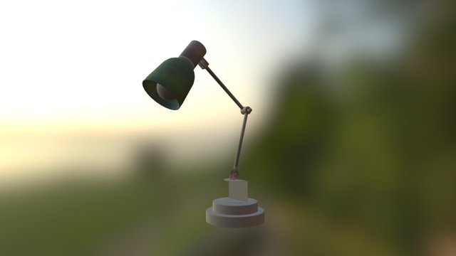 40's Table Lamp 3D Model