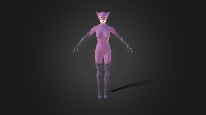 PC Computer - Batman Arkham City - Catwoman Hall 3D Model
