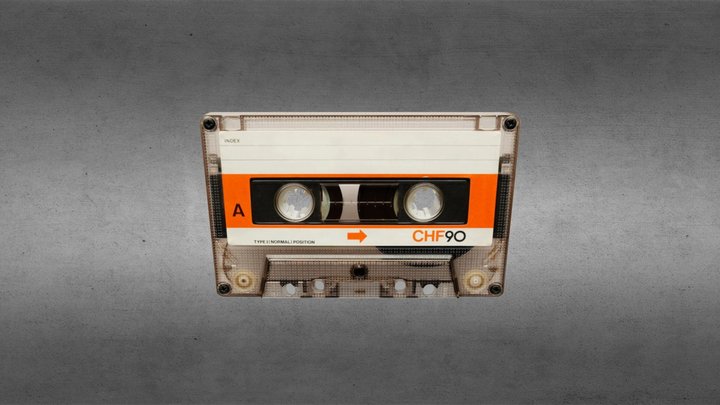 Psx Style Cassette Tape 3D Model
