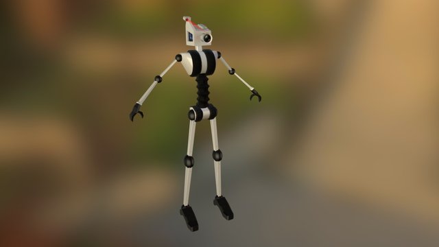 Robot Character 3D Model