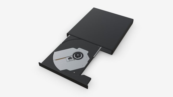 External DVD USB drive 3D Model