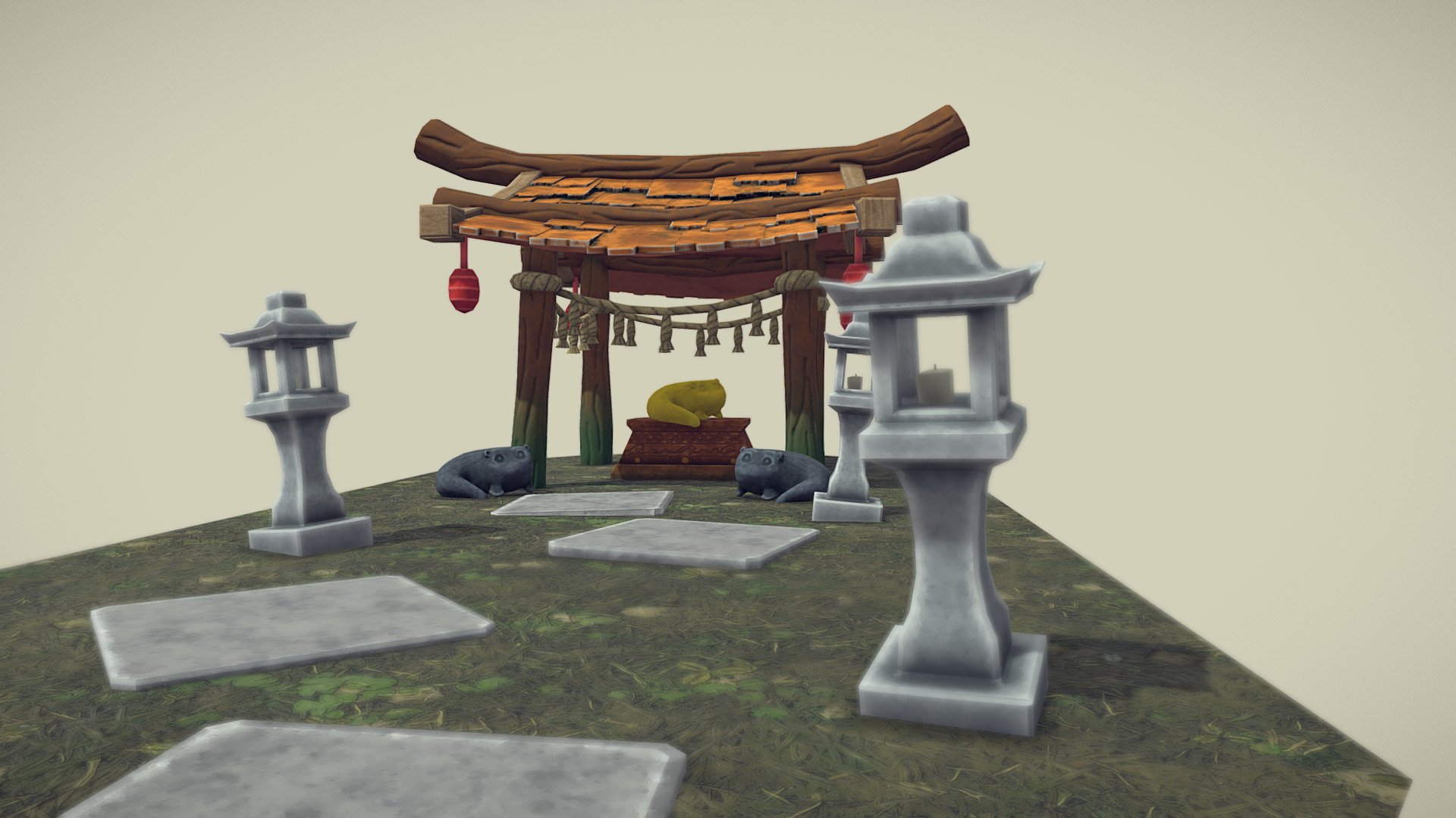 Otter Shrine - 3D model by Thomas Finnerty (@Boyrocker) [f570ff4 ...