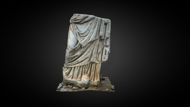 Roman statue, Chellah, Rabat. Marocco. 3D Model