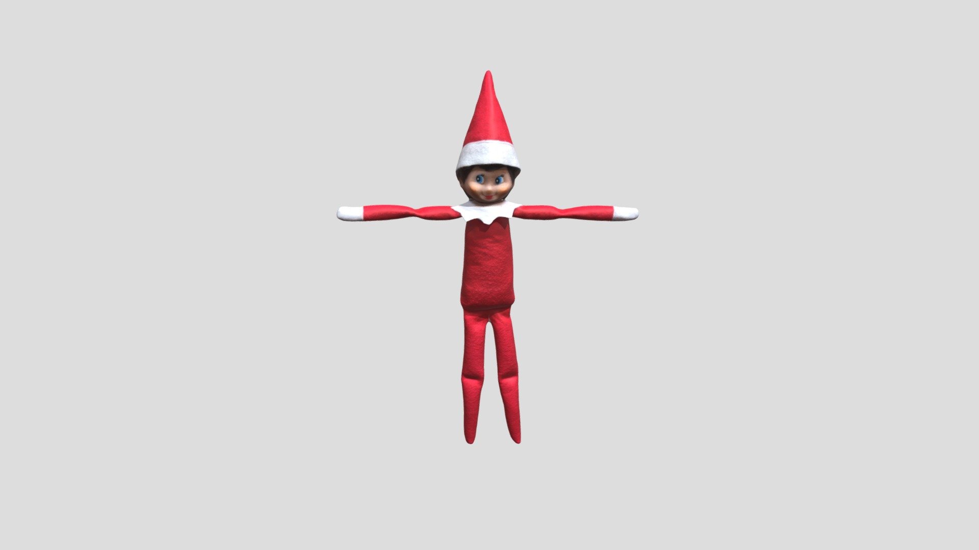 elf on a shelf - download free 3d modelhashi (@daniel