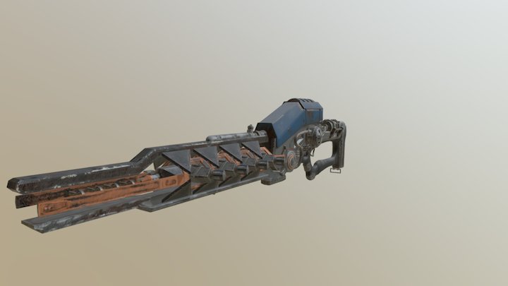 sci-fi laser rifle 3D Model