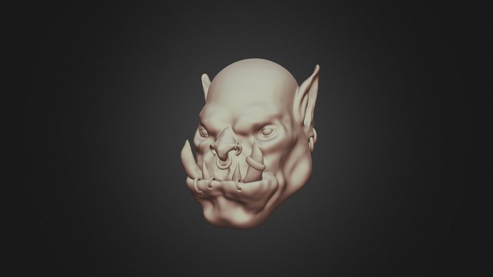 Orc Skull 3D Model